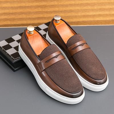 Fashion Summer Casual Leather Mens Loafers Brand Moccasins Leather Shoes Outdoor Non-Slip Working Office Loafers Flat Designer Shoes