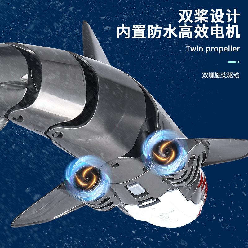 Symulacja Rekina z Pilotem 2.4G Bezprzewodowy Elektryczny Bioniczny Machający Maszyny Wodne Zabawki Wodne dla Dzieci