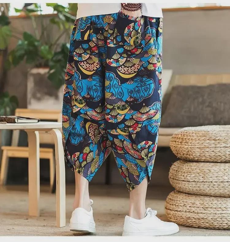 Short de plage pour homme à motif éléphant thaïlandais - Tendance, Pantalon court grande taille style chinois, Design carotte du Myanmar et Dai