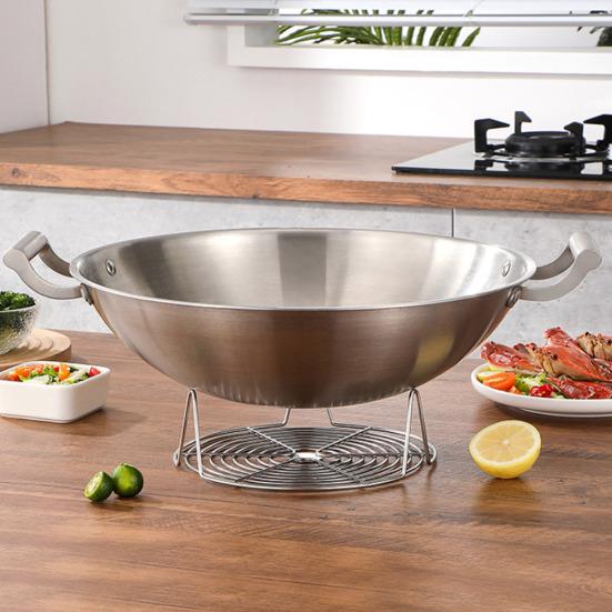 Stainless Steel Round Steamer Rack Dishwasher Safe Multifunction Baking Steaming Roasting Cooking Rack Kitchen Gadget