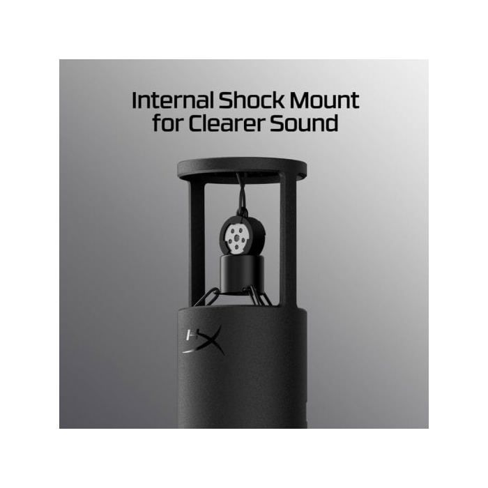 Micrófono HyperX Solocast 2 USB Cardioide Negro Con Cable De 2 M