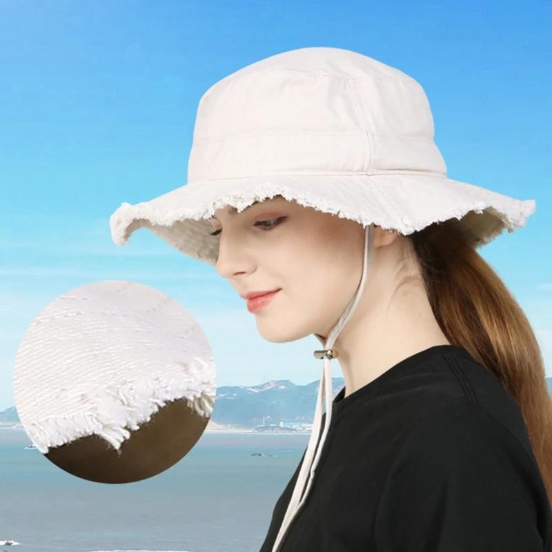 Bucket Hat Gekarteld Ontwerp Zonwerende Hoed Vissershoed Zon Voor UV Visuitrusting Buitenactiviteiten