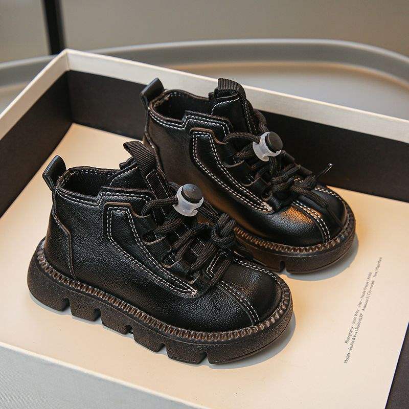 Children's Shoes 2025 Winter Shoes Extra Thick Girls Snow Boots Piled Thickened Baby Cotton Boots Boys Martin Boots