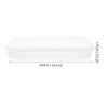 2 Pcs Produzem Caixas Seladas de Bacon Empilháveis Recipientes de Alimentos para Refrigerador com Tampas para Queijo Transparente