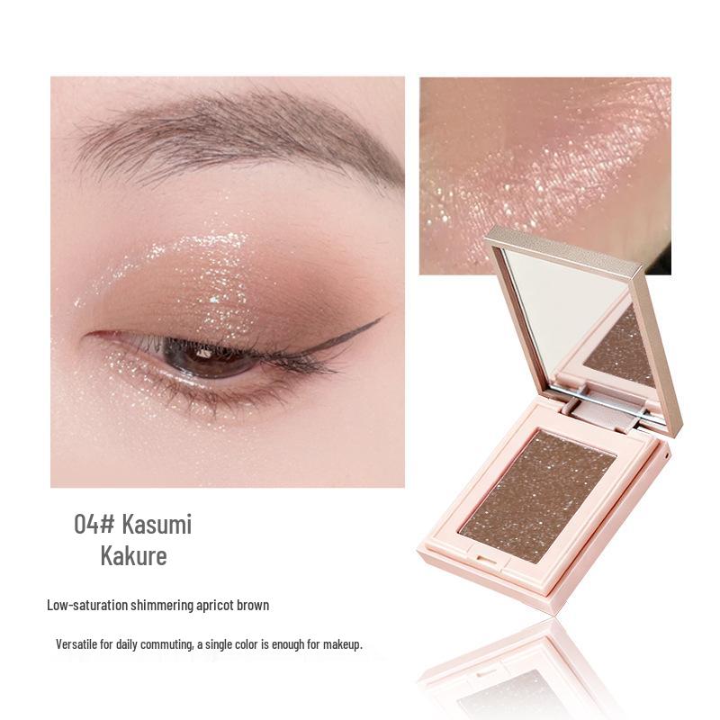 Novo Diamond Sparkle Eyeshadow & Blush: Melted Light Potato Mash, Multi-use Highlighter & Contour, Low Saturation
