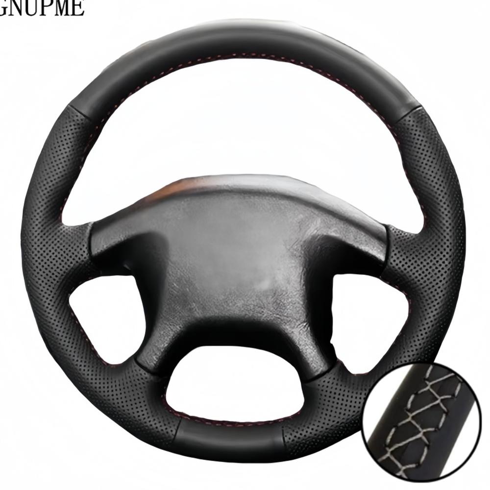 Hand Stitched Perforated Microfiber Leather 1997 - 2006 Pajero Pinin Space Gear Steering Wheel Cover For Mitsubishi L200