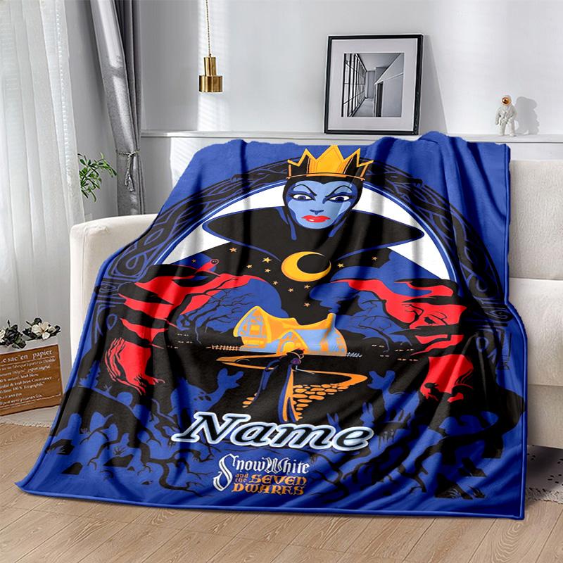 Custom 1pc Evil Queen's Crown Blanket, Soft And Comfortable Blanket, Casual Warm, Camping Travel Blanket, Birthday Gift Q910180