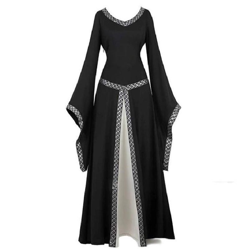 Cosplay Women Renaissance Costumes Medieval Victorian Long Dress Fashion Retro