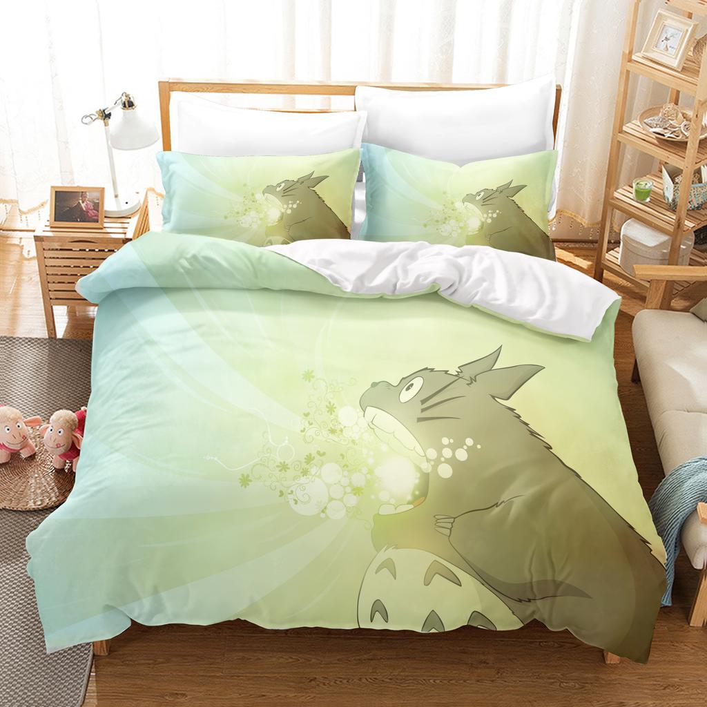 Anime Home Bedroom Comforte Nordic Polyester Material Suitable for Children and Adults 3-piece Set