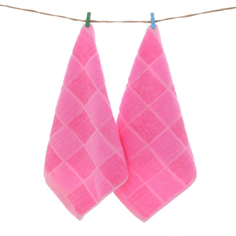 Solid Color Soft Cotton Baby Towel - 35x35 Cm, Absorbent for Face Wash & Saliva, Ideal for Children