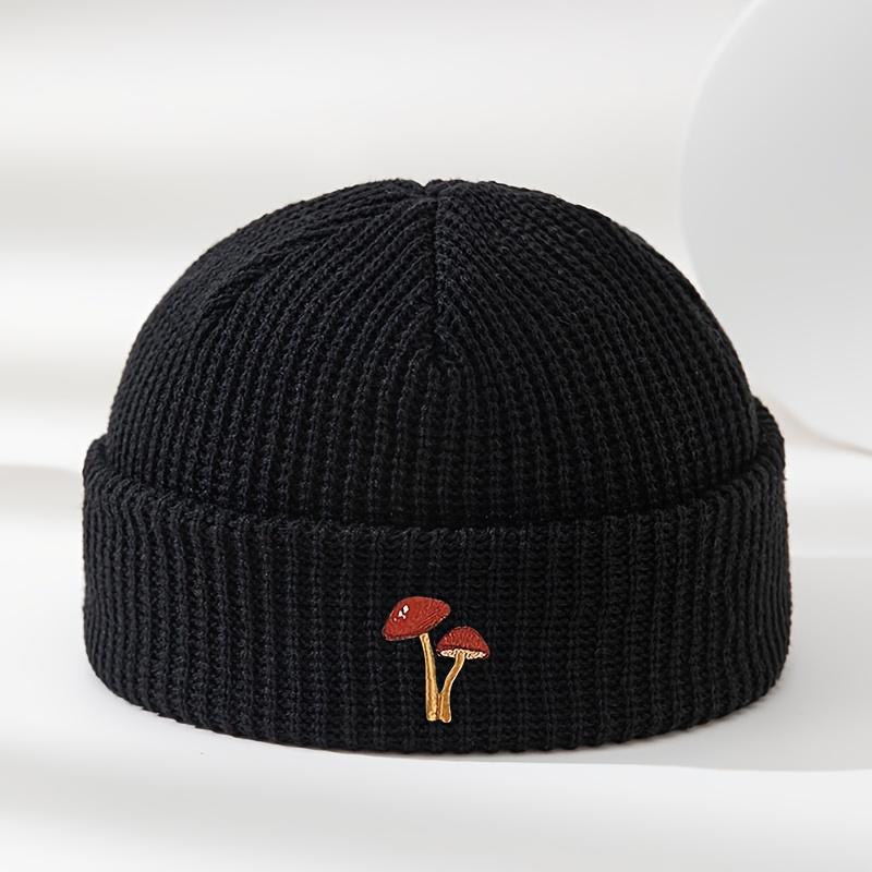 Warm Knitted Hat Unisex Outdoor Warm Casual Beanie Fashion Versatile Ski Hat Cycling Hat чёрный