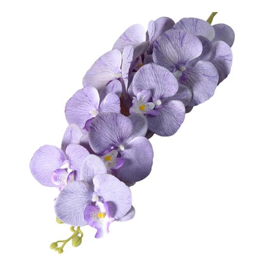 Sztuczne Kwiaty Phalaenopsis 102 cm Długi Pęd Realistyczny w Dotyku Sztuczna Gałąź Storczyka z 9 Głowami Pełne Kwitnienie do Wazonu Dekoracja Domu Wesela Imprezy