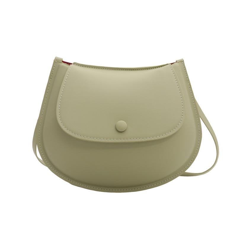 

Simple and exquisite saddle bag women s 2024 new summer light luxury high-end niche design shoulder messenger bag зелений