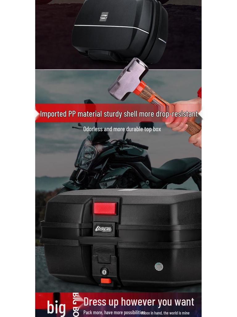 Universal Large-Capacity Motorcycle & Scooter Storage Tail Box