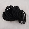100PCS/Bag 4mm Black Seamless Elastic Hair Bands Base Ponytail Holders Rope Top Elasticity Hair Ties for DIY Hair Accessories