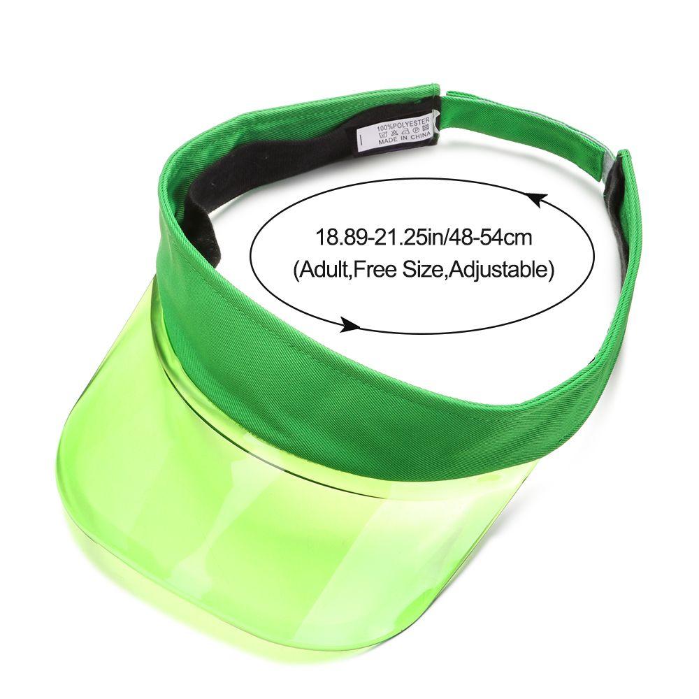 Lässige Reise PVC Sonnenschild Strandkappe UV-Schutz Sportmütze