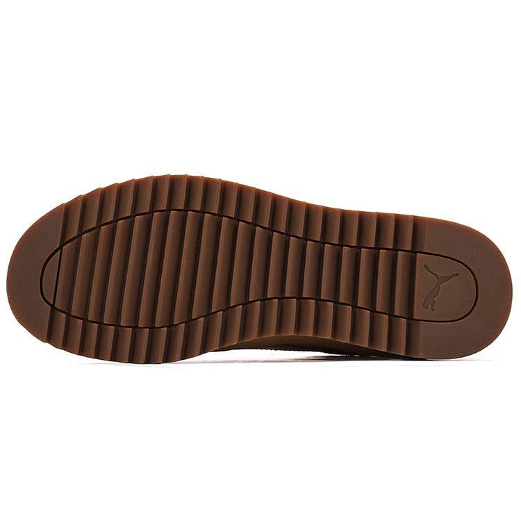 Puma Desert V2 Wtr Rubber Two-Layer Cowhide Round Toe Lace-Up Short Martin Boots Women Boots Brown 380754-03