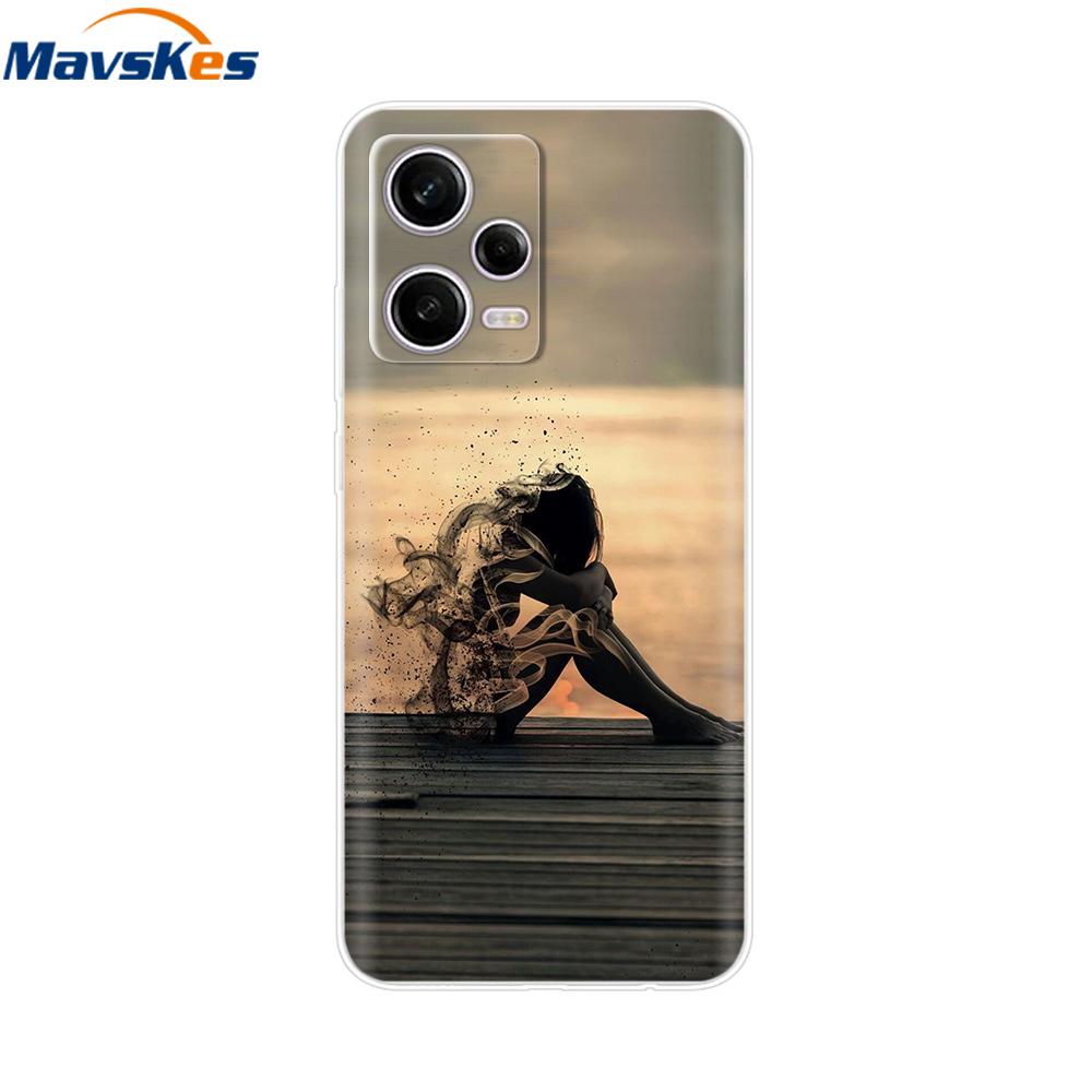 For Xiaomi Redmi Note 12 Pro 5G Case Transparent Soft TPU Back Cover For Redmi Note 12 Pro Plus Note12 5G 4G Cases Cover Fundas
