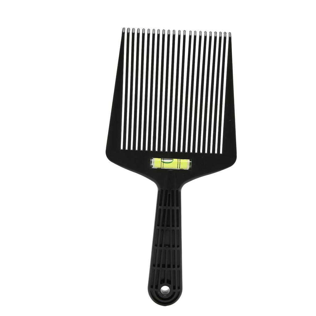 Herren Flat Top Führungkamm Glättende Zähne Friseur Haarschnittkamm Frisurwerkzeug für Friseursalon Schwarz