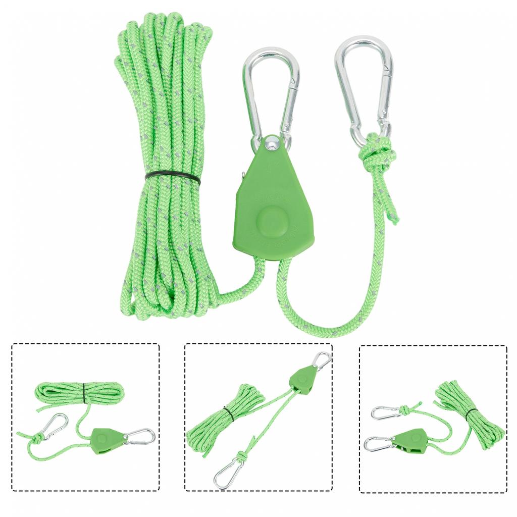 Ratchet Hanger Rope Rope Buckle Tent Pulley 4mm*4m