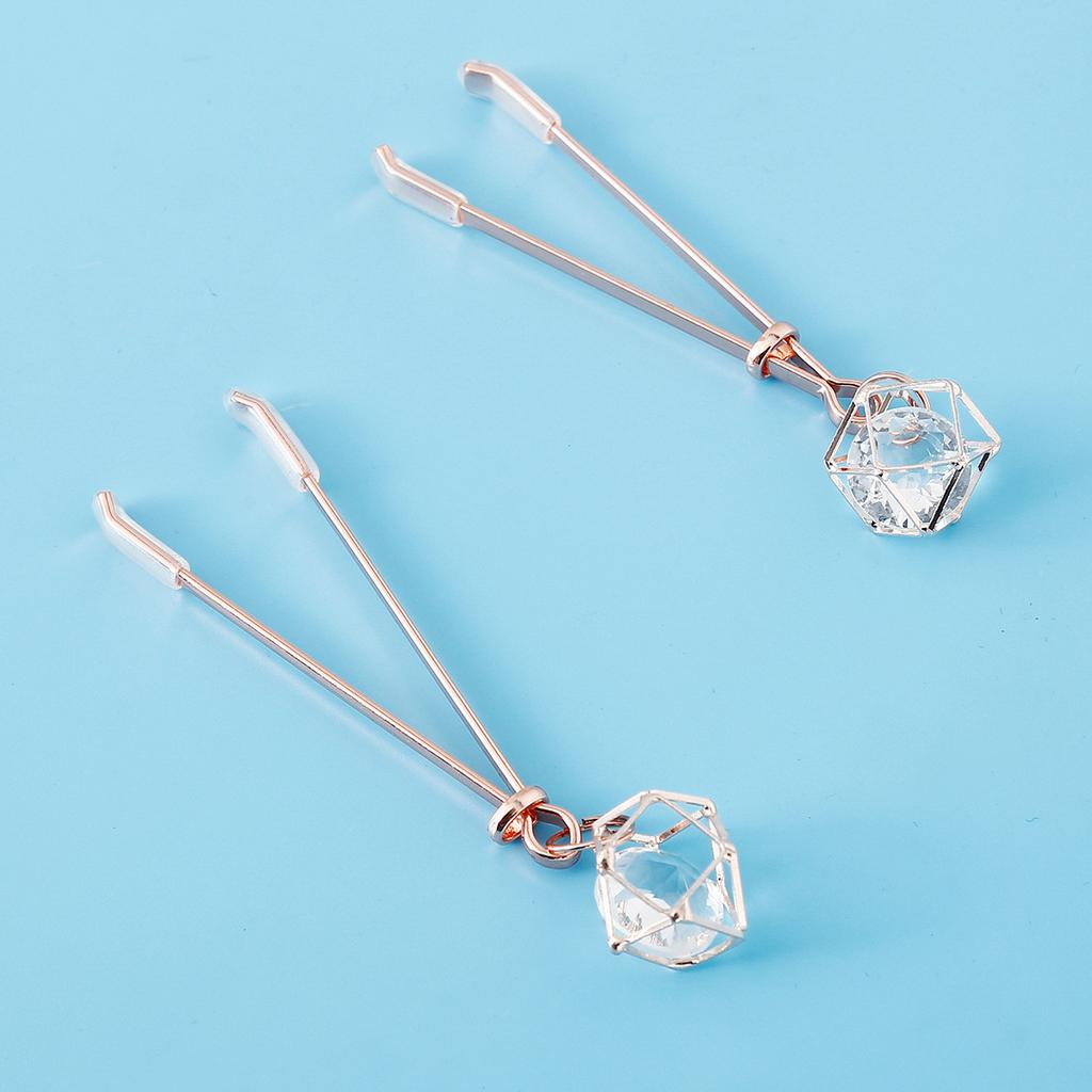 Exotic Accessories of Fetish Metal Nipple Clamp Shaking Milk Stimulate Flirting for Women Couples Sexy Body