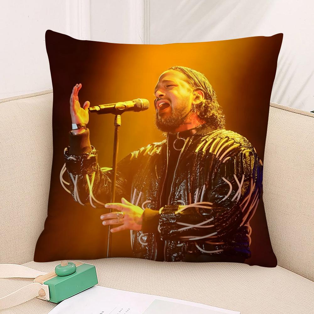 Singer S-Slimane France Pillow Case 3D Print Polyester Fiber 40*40 Cm Home Sofa Throw Pillow Cover Decoration Festival Gift