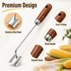 Stripper Tool with Silicone Kernel Remover, 2 Pack Cutter for the Cob, Easy Manual Peeler for Kitchen BBQ