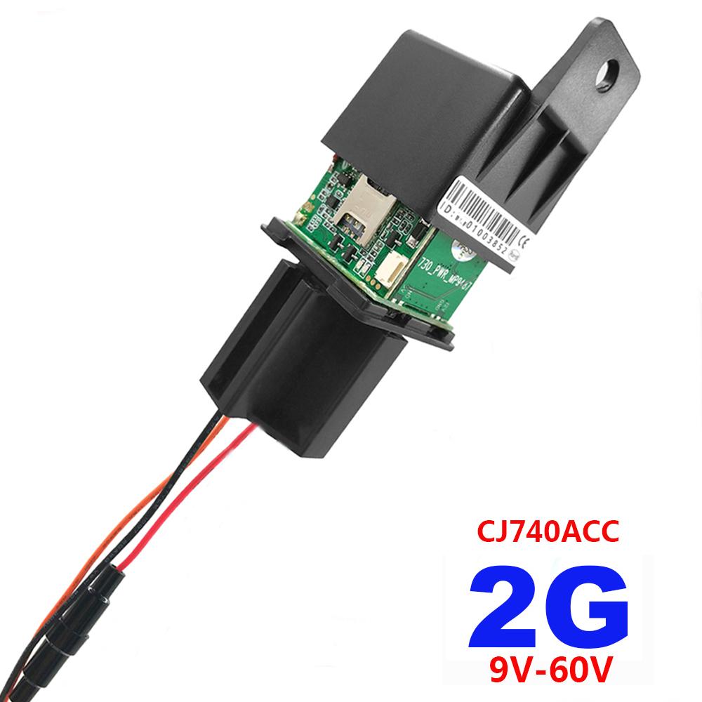 2G 4G CJ730 Plus 9-95V Relay GPS Tracker Car Motorcycle ACC Status Tow Away Power Off SMS Alarm Shock Move Call Cut Oil Locator