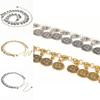 Style Metal Waist Belt With Coin Pendant And Hook Closure For Womens Fashion