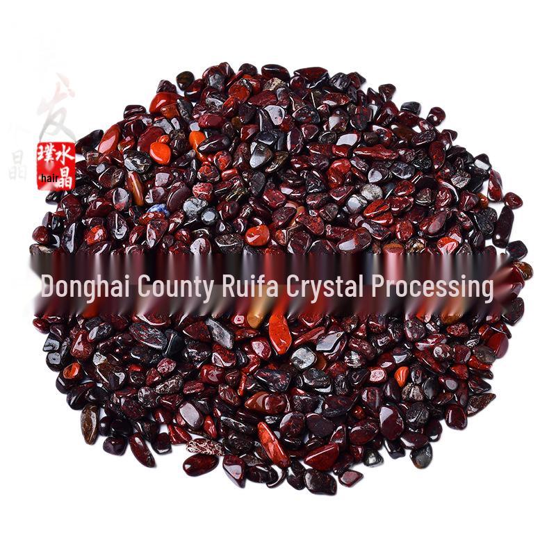 

Red Flower Gemstone Gravel for Fish Tank Decoration 5-7mm, 500g