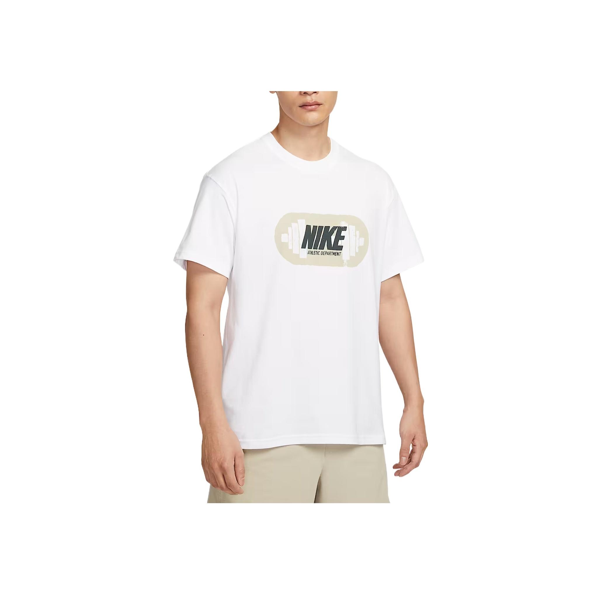 

Nike Минималистичная мода Универсальная однотонная футболка с коротким рукавом Мужские топы HV4134-100 XXL