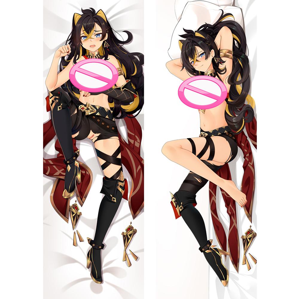 Anime Spiel Genshin Auswirkungen Dehya Cosplay doppelseitige Kissen Fall Dakimakura Spiel Umarmt Körper Otaku Kissen Abdeckung Geschenk