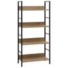 Day and Night - Day and Night 4-tier Engineered Oak Wood Shelf 60x27.6x124.5cm