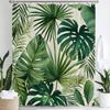 Tropical Plant Leaves Bath Curtain Waterproof Fabric Shower Curtains Colorful Leaf Pattern Bathtub Screen For Bathroom Decor