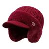 Warm Knitted Hat Thickened Duck Tongue Cap Casual Beret Hat  for Women