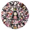 50pcs Kamado Nezuko Stickers Demon Slayer Blade Cartoon Graffiti Stickers DIY Phone Laptop Notebook Suitcase Waterproof Stickers