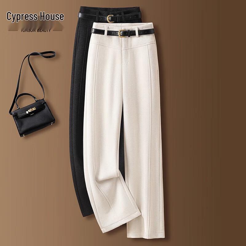 

Sibaishe Women s High-Waist Straight-Leg Casual Pants M