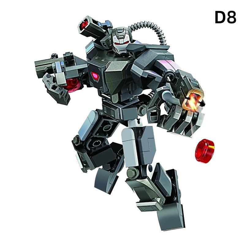 28cm Marvel Anime Avengers Captain America Iron Man: 120PCS/piece Building Block Toy Birthday Gift for Children