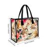 Floral Leopard Printed Tote Bag Large Capacity Casual Shoulder Handbag for Daily Use