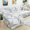 Geometric Elastic Sofa Cover Slipcovers L-Shaped Corner Sofa Couch Cover Armchair Sofa Cover 1/2/3/4 Seater for Living Room 1PC