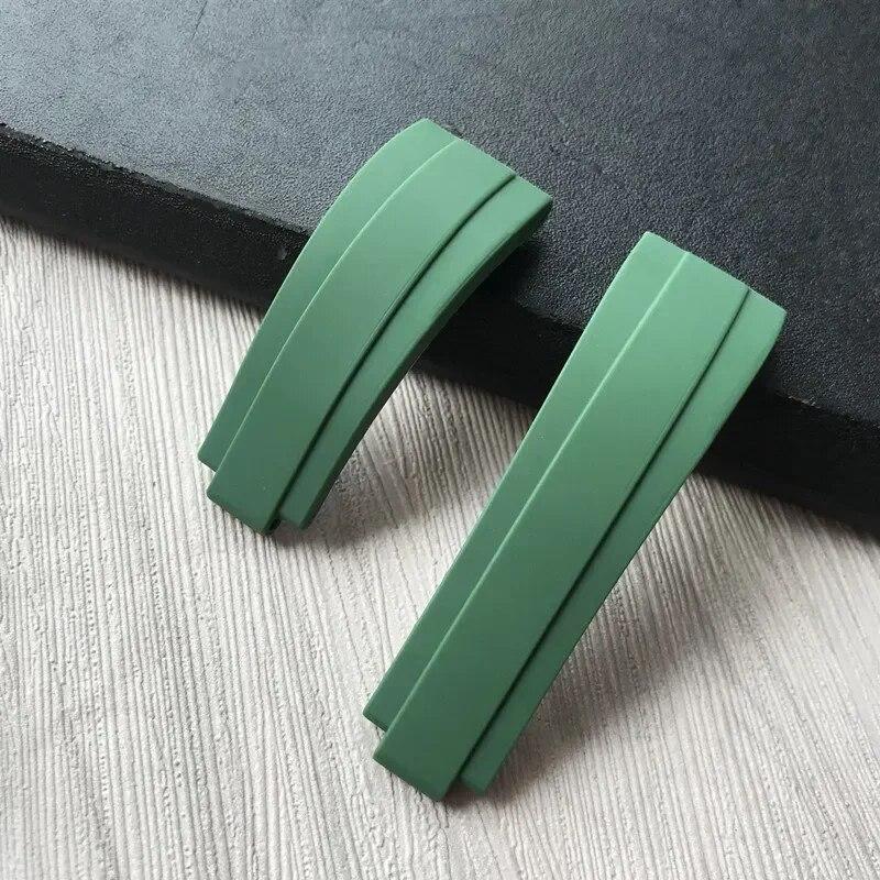 20 mm Naturkautschuk-Silikon-Uhrenarmband mit Schnalle für Rollenarmband Daytona Submariner DEEPSEA GMT SEAMARSTER OYSTERFLEX