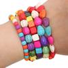 Synthetic Colour Turquoise Various Shapes of Colour Beads For Handmade Bracelet Necklace Keychain DIY Craft Jewelry Making Accessories