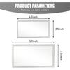 2 PCS Car Sun Visor Mirror, Stick-on High-definition Shatter-proof Stainless Steel Cosmetic Mirror Not Block Line of Sight, Convenient Travel