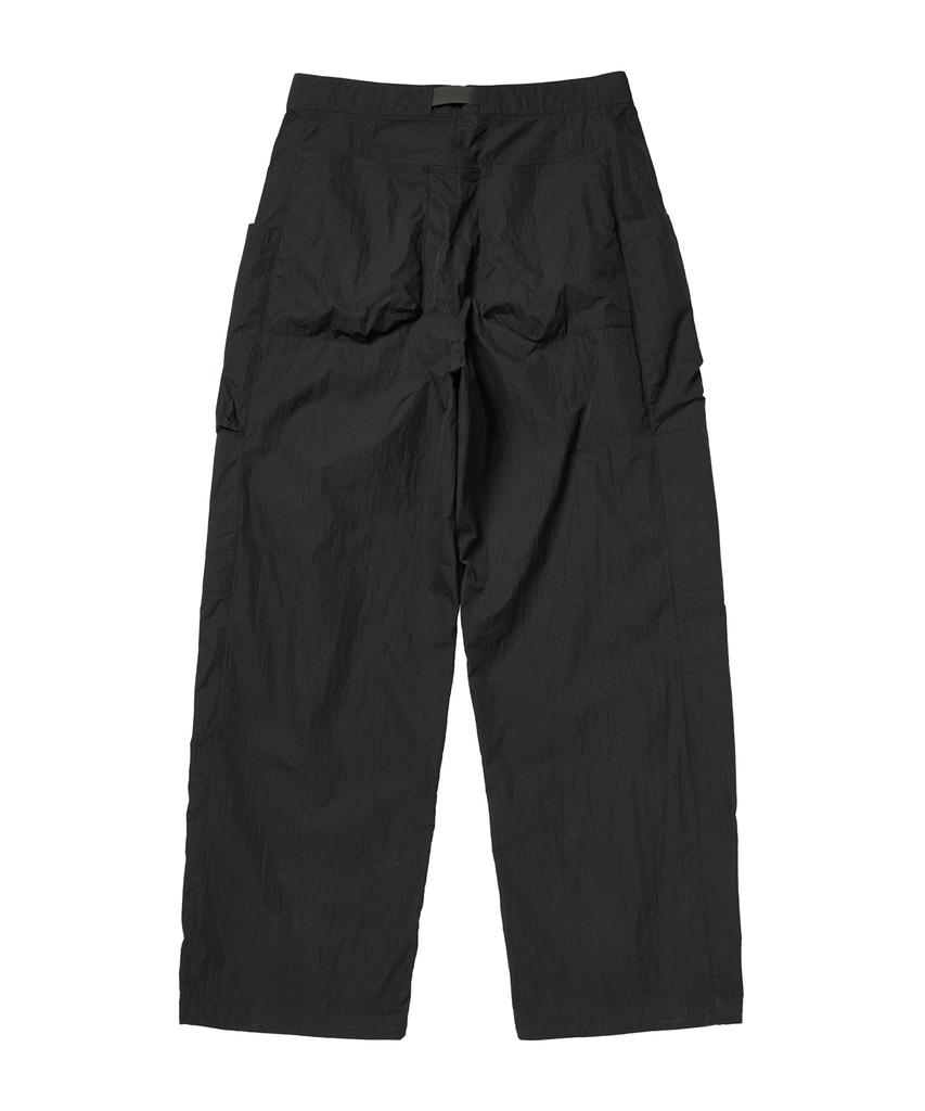 Kallapataleu Easy Wide Nylon Ripstop Pants - Black