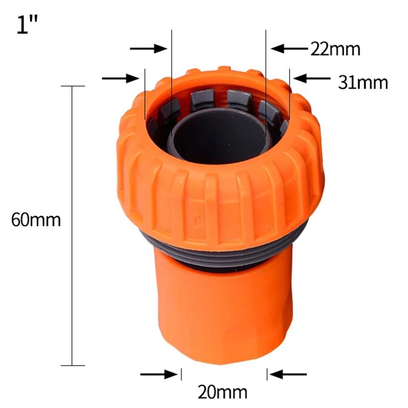 Garden Hose Quick Connector 1/2 3/4 3/8 1 Inch Pipe Tap Coupler Stop Water Connector 18/16mm Repair Joint Irrigation Pipe System