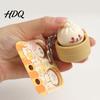 Keychain Pendant 1/2/3Pcs Stress Relief Toy Mini Steamer Bun School Bag Decoration Soft Elastic Squeeze Decompression