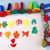 Heart Stamp 5pcs Painting Foam Painting Stamper Heart Flower Star Tree Shaped Drawing Brush Finger Paint Stamper for DIY Craft Sponge Paint for