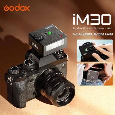 Godox IM30 Mini Portable Flash Manual Flash for Various Camera Models Output Levels 1/64 To Full for Godox iFlash Camera Outdoor