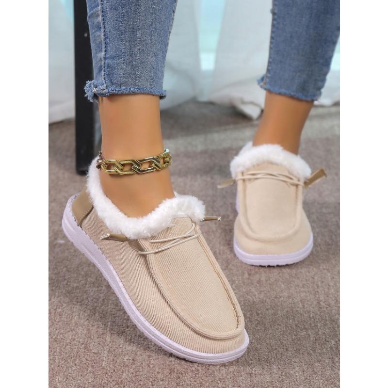 Nové zimní sněhule ve velkých velikostech, dámské plyšové zateplené s tlustou podrážkou, teplé, velké velikosti, šitá taška