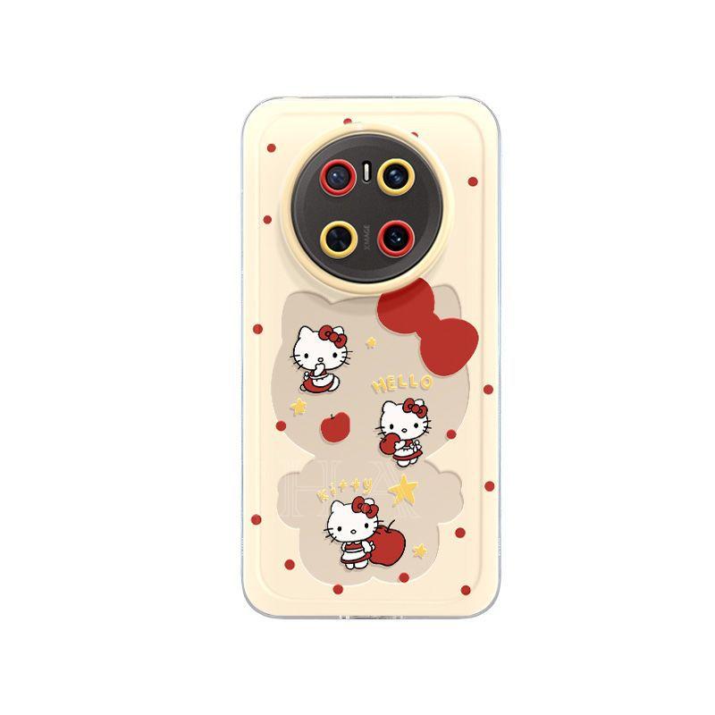 Applicable polka dot Hello Kitty Huawei mate70 mobile phone case cartoon cute HUAWEImate60pro new 50